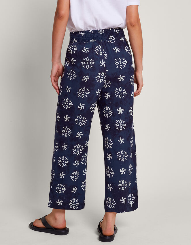 Loretta Batik Pants, Blue (NAVY), large