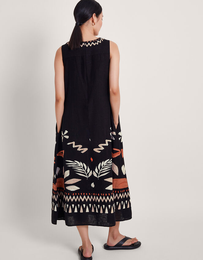 Carlotta Midi Dress, Black (BLACK), large
