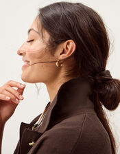 Nina Button Knit Jacket, Brown (CHOCOLATE), large