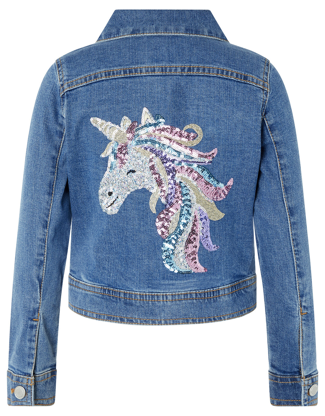 Girls unicorn denim jacket 2025