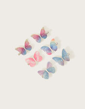Printed Butterfly Clips 6 Pack, , large