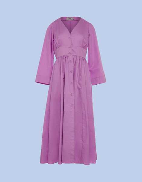Devotion Twins Cycle Button-Front Maxi Dress, VIOLET, large