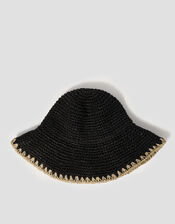 Cora Woven Bucket Hat, , large