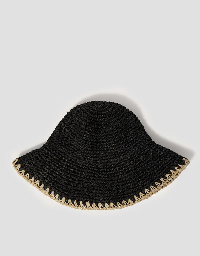 Cora Woven Bucket Hat, , large