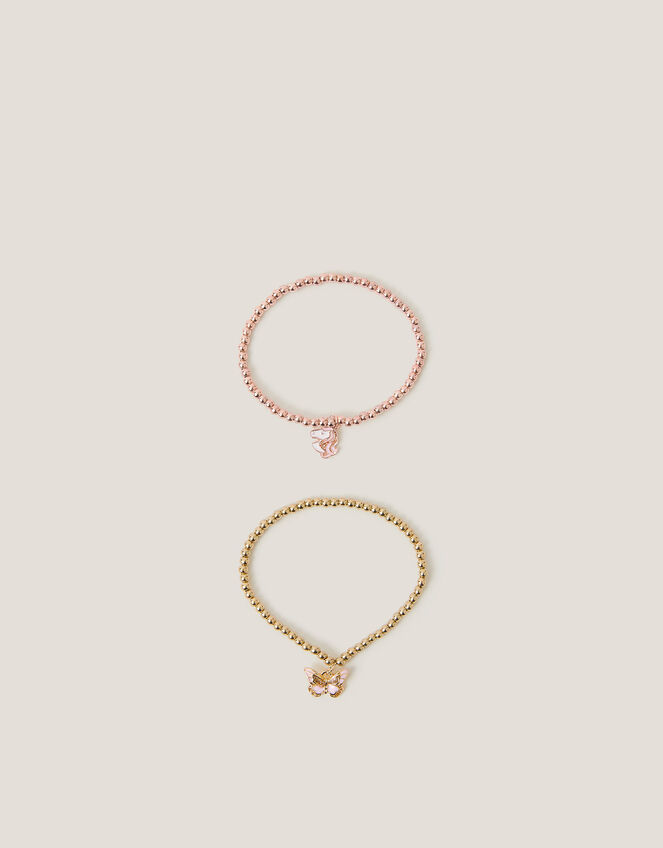 Unicorn & Butterfly Charm Bracelet Gift Set, , large