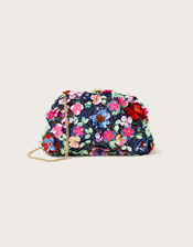 Floral Embellished Clutch Bag, , large
