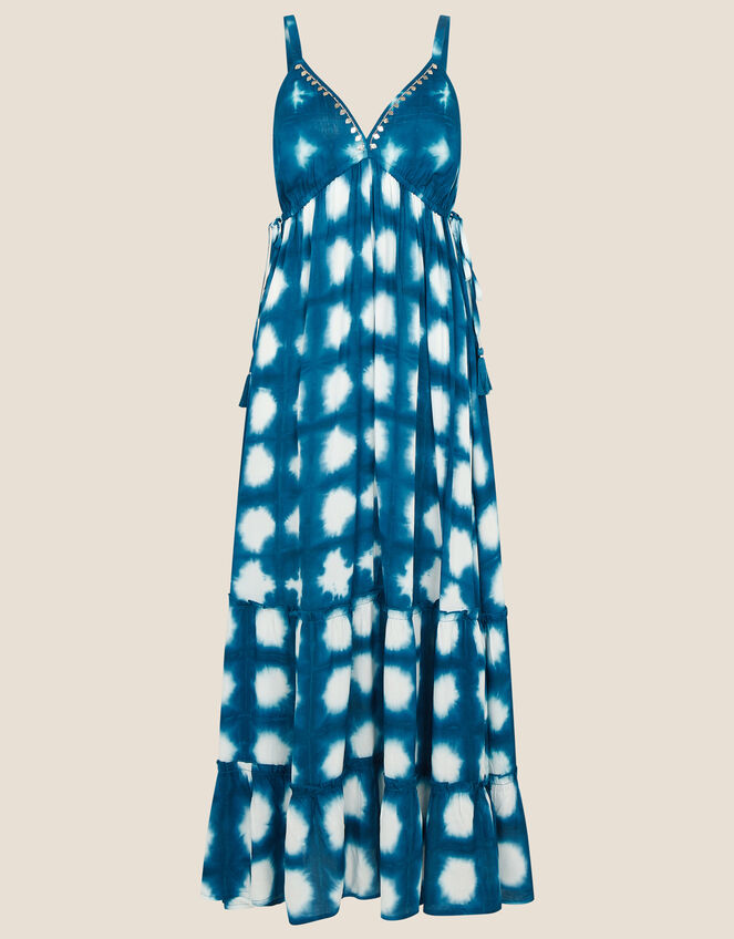 Tessie Tie-Dye Maxi Dress in LENZING™ ECOVERO™, Blue (BLUE), large