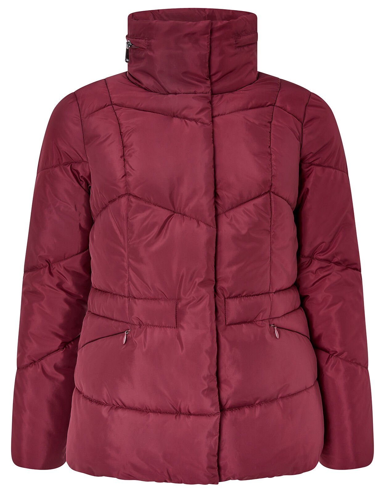 Elizabeth Padded Jacket in Recycled Fabric Red Women s Coats