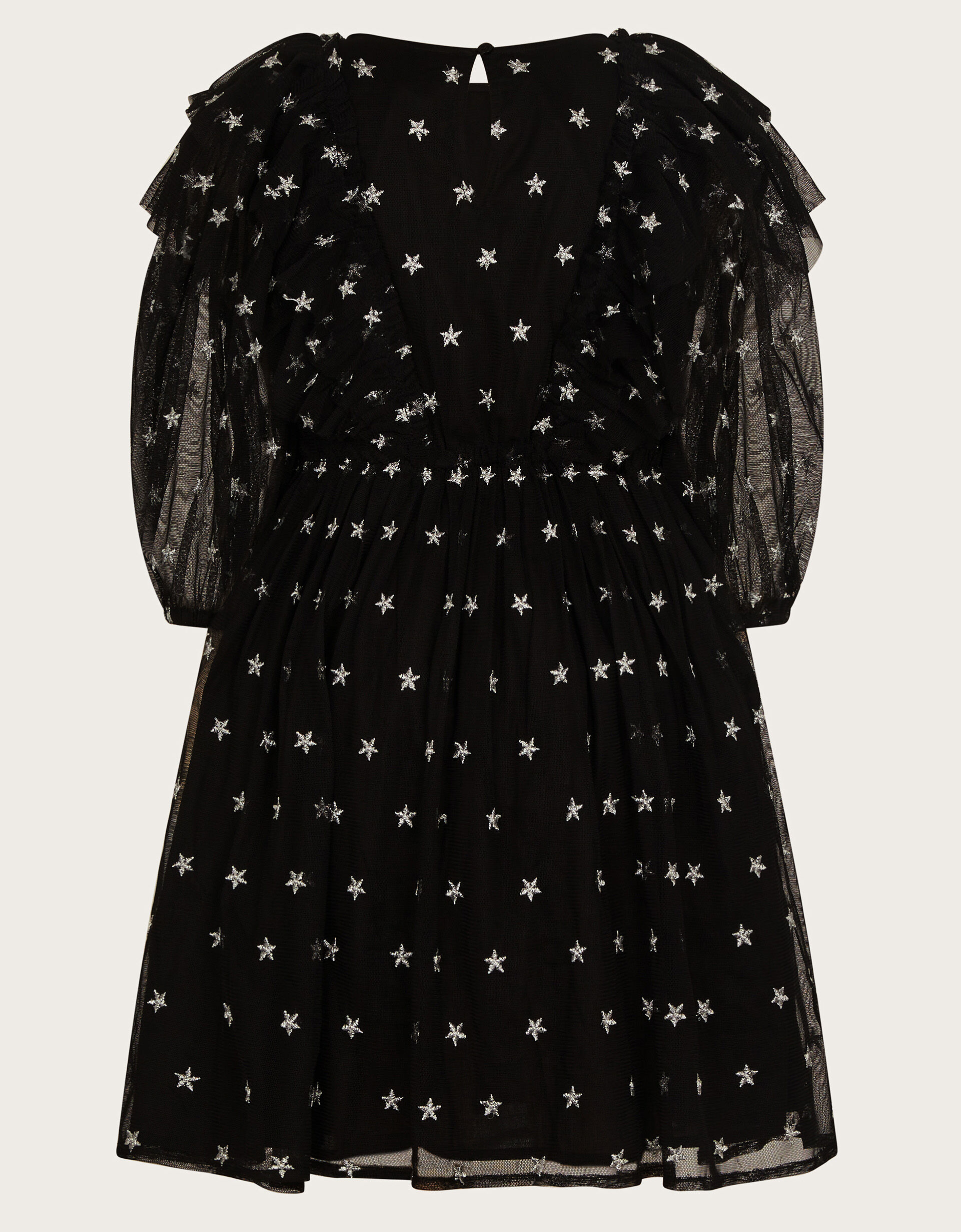 Black tulle dress with stars 2025