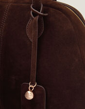 Dalia Suede Bowler Bag, , large