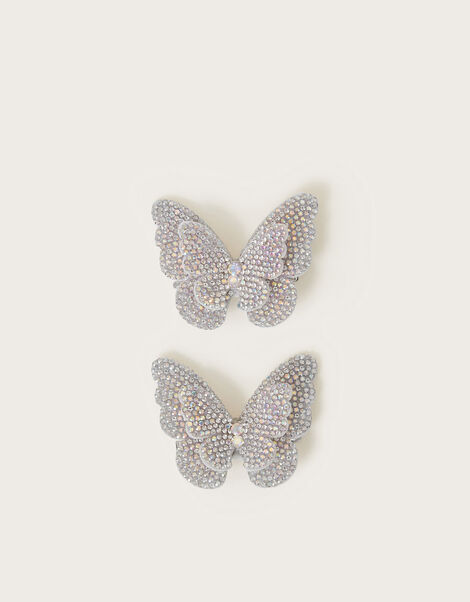 2-Pack Dazzle Butterfly Hair Clips, , large