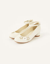 Dazzle Flower Heels, Ivory (IVORY), large