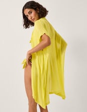 Anaka Beach Cover Up Shirt, Green (LIME), large