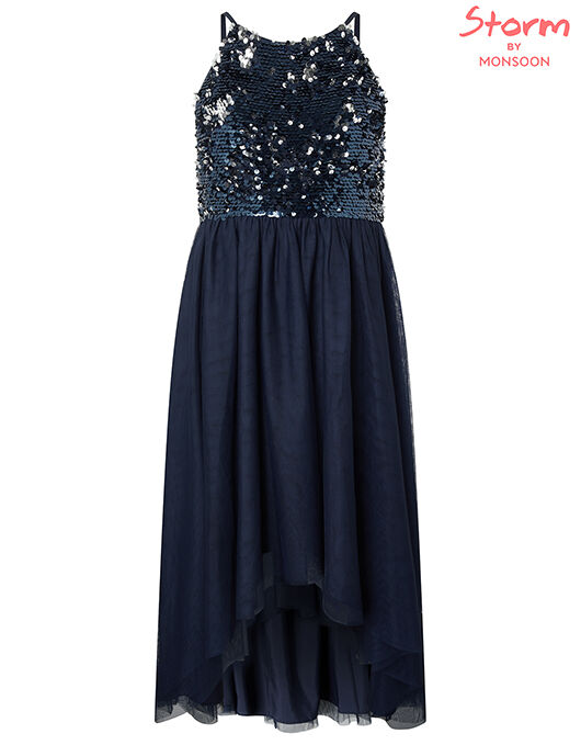 Reversible sequin prom dress top