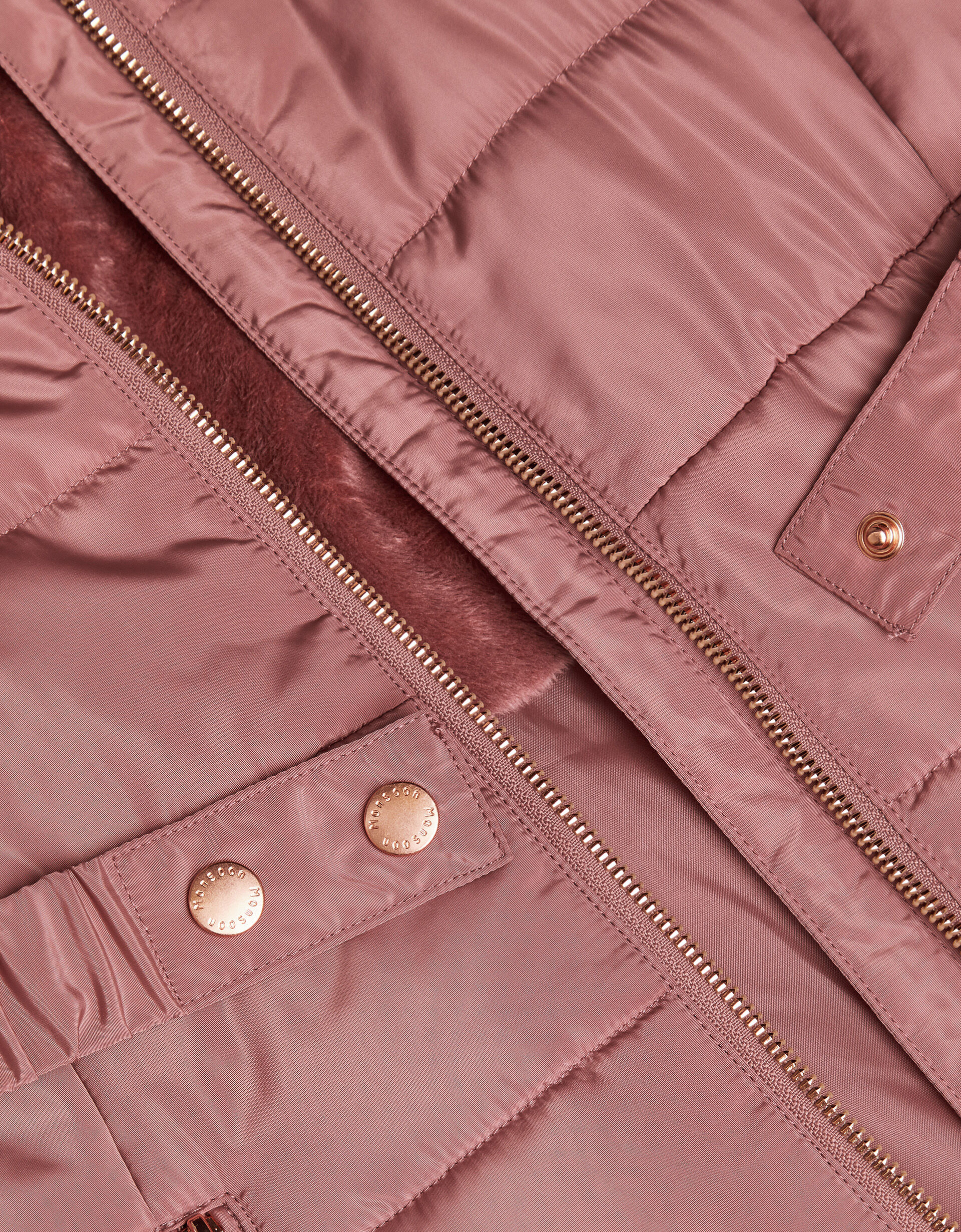 Pink longline jacket online