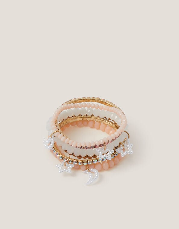 6-Pack Moon & Stars Bracelets, , large