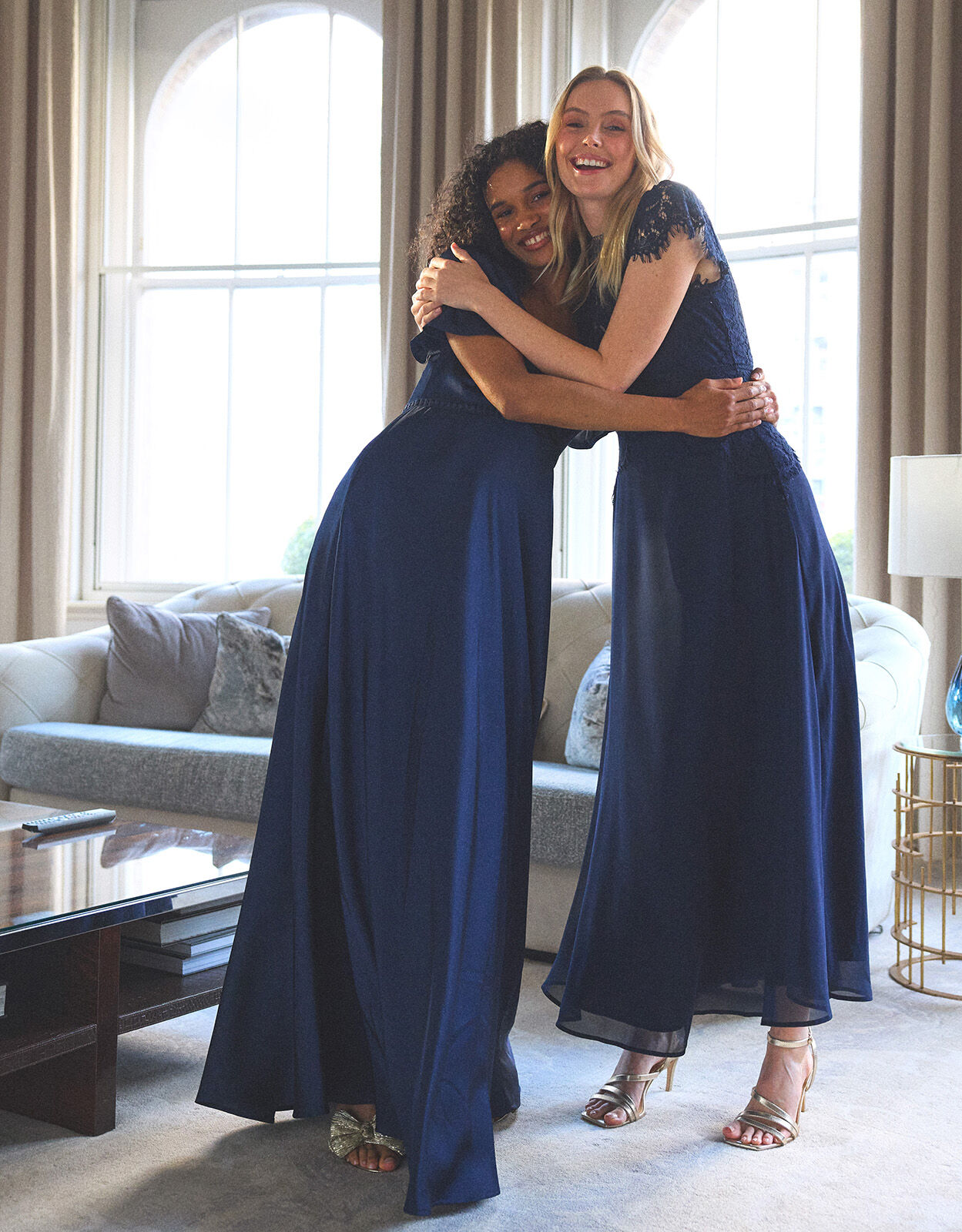 Monsoon navy long dress discount
