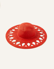 Charli Colour-Pop Straw Floppy Hat , , large