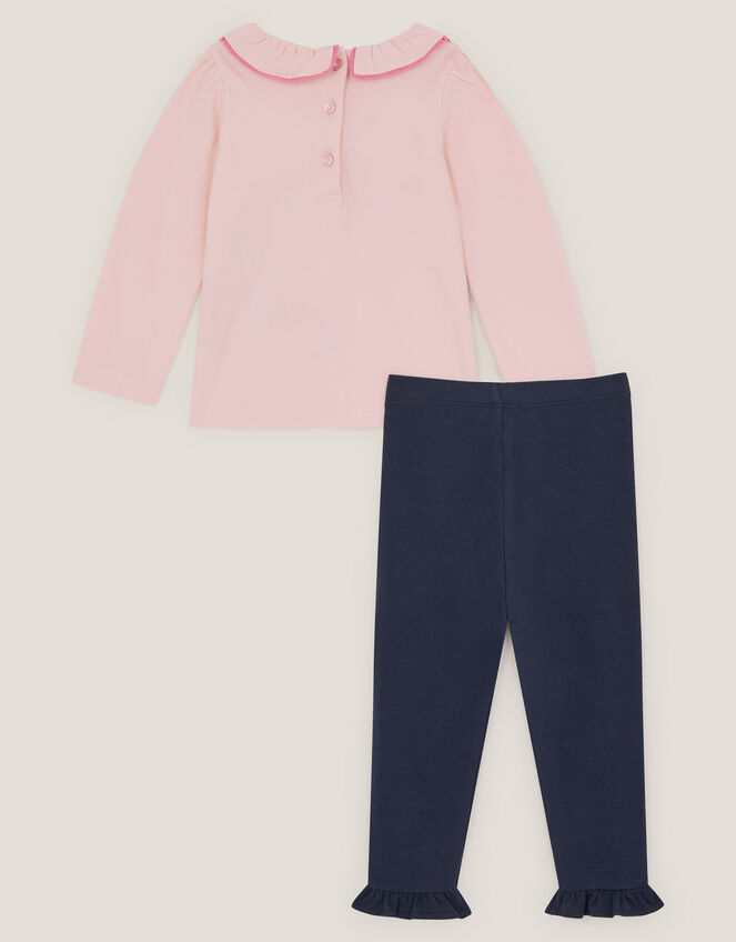 Baby Unicorn Top & Floral Leggings Set, Pink (PINK), large