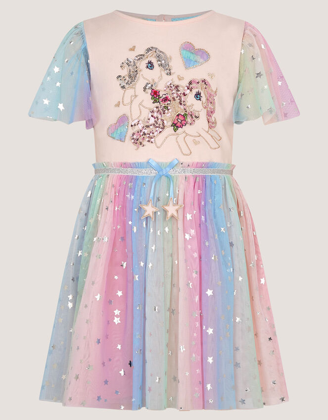 Monsoon x My Little Pony Disco Dress, Pink (PINK), large