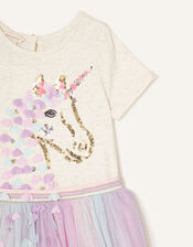 Unicorn Flower Disco Dress, Ivory (IVORY), large