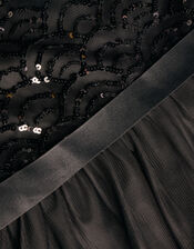 Deco Sequin Truth Prom Dress, Black (BLACK), large