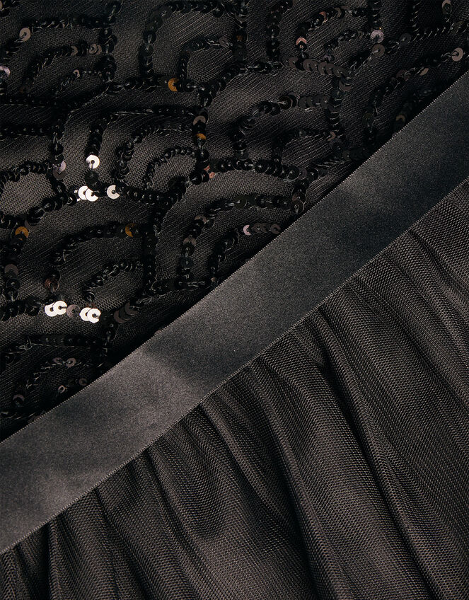 Deco Sequin Truth Prom Dress, Black (BLACK), large