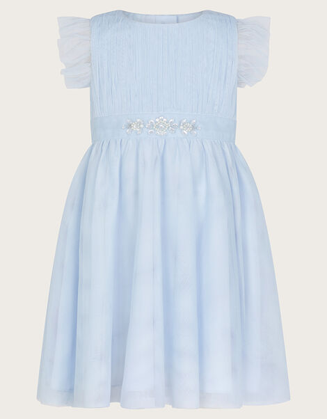 Baby Penelope Belt Dress, Blue (BLUE), large