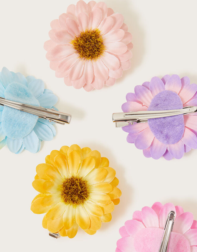 Sunny Sunflower Hair Clips 6 Pack , , large