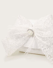 Lace Feather Bow Bag, , large