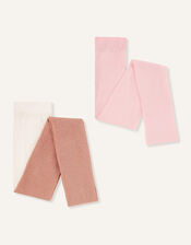 Sparkle Tights Set of Two, Gold (ROSE GOLD), large