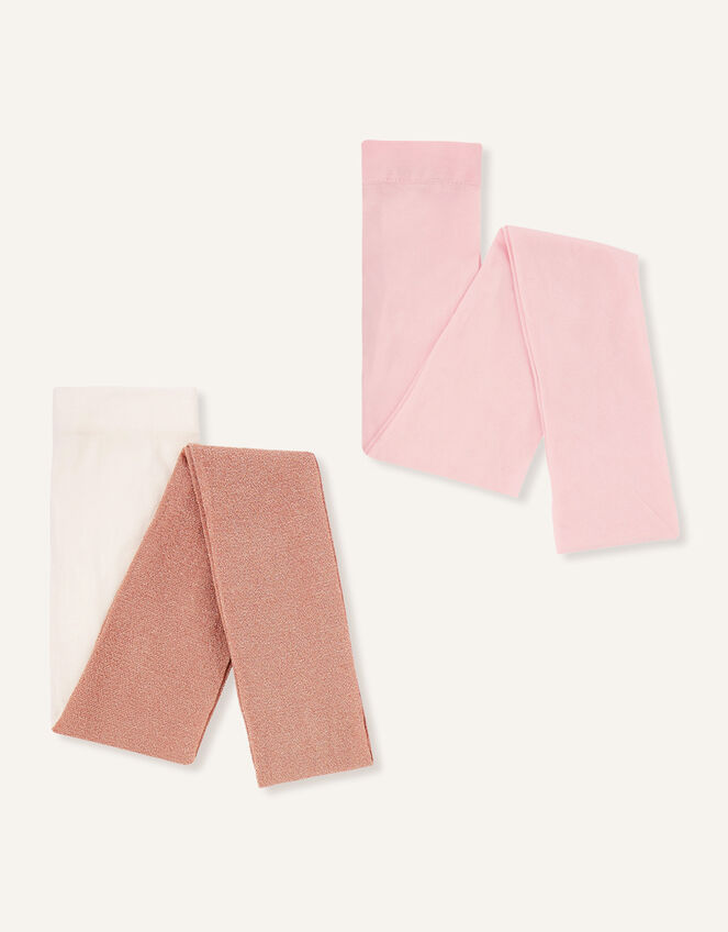 Sparkle Tights Set of Two, Gold (ROSE GOLD), large