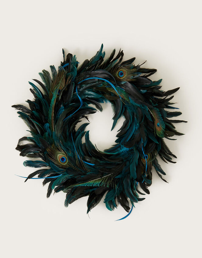 Peacock Feather Wreath, , large