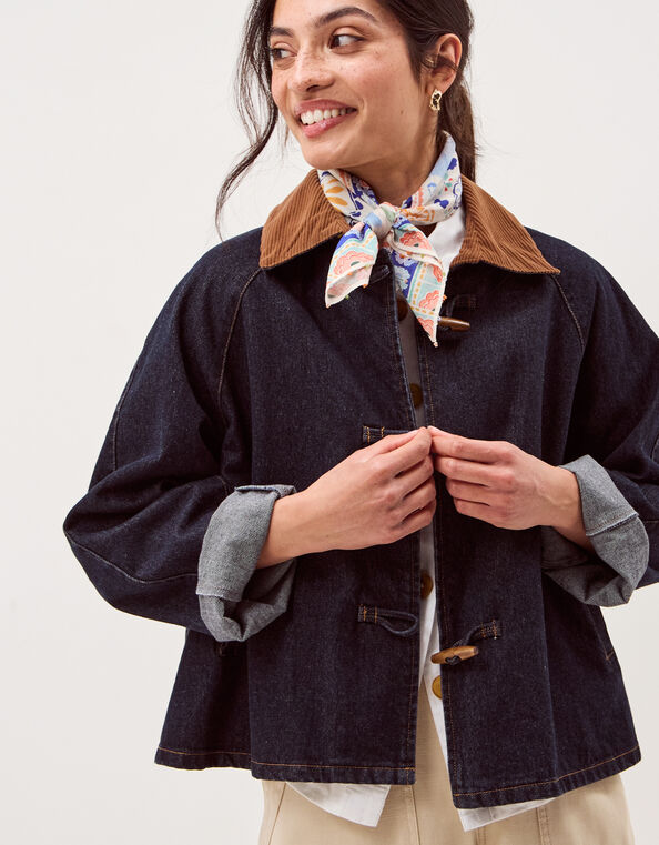 Kit Denim Barn Jacket, Blue (INDIGO), large