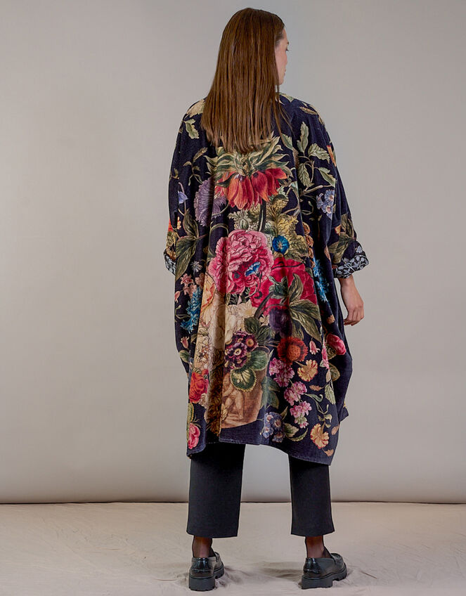 One Hundred Stars Primula Long Velvet Jacket, , large