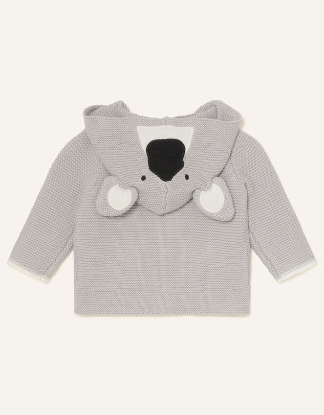 Newborn Koala Cardigan, Grey (GREY), large