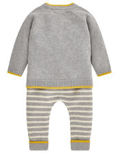Newborn Lionel Knit Set, Grey (GREY), large