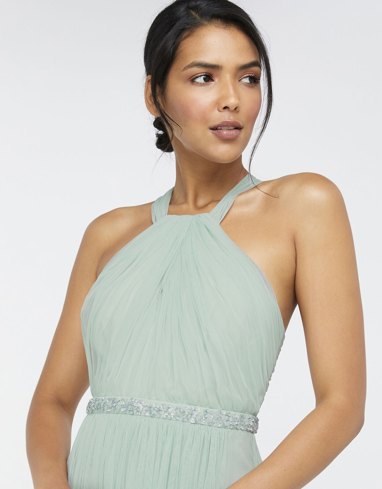 Ellison twist embellished maxi dress clearance