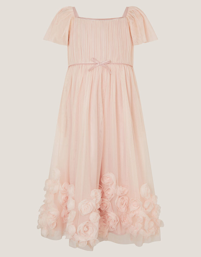 Evangaline Rose Appliqué Tulle Dress, Pink (PINK), large
