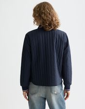 Scotch & Soda Reversible Quilted Bomber Jacket, Blue (NAVY), large