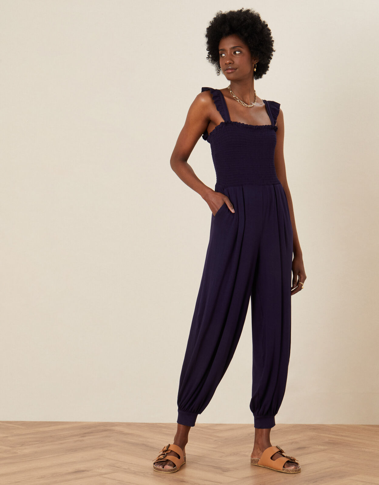 Billie ribbed cupro jumpsuit cheap