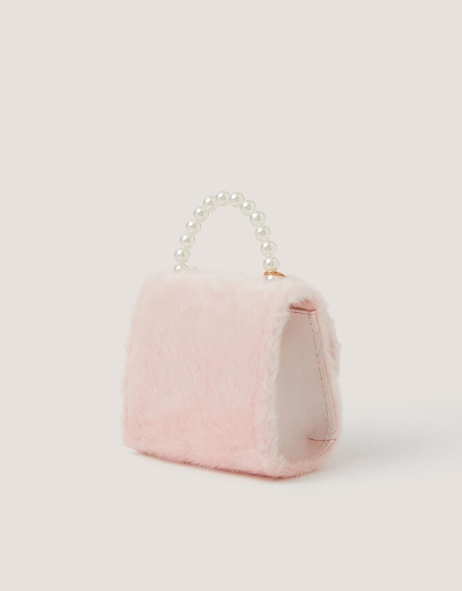 Fluffy Pearl Charm Bag, , large