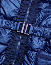 Shimmer Padded Coat, Blue (BLUE), large