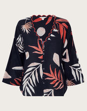 Carlotta Print Top, Black (BLACK), large