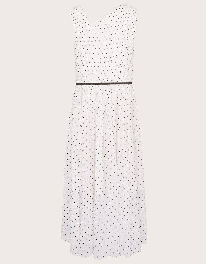 Abigail Polka Dot Prom Dress, Ivory (IVORY), large