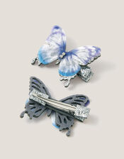 2-Pack Ombre Butterfly Hair Clips, , large
