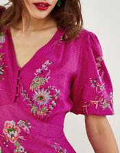 Jenny Embroidered Tea Dress , VIOLET, large