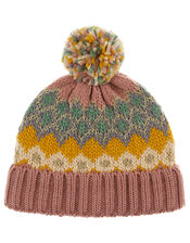 Gayle Zig-Zag Sparkle Knit Beanie, Multi (MULTI), large