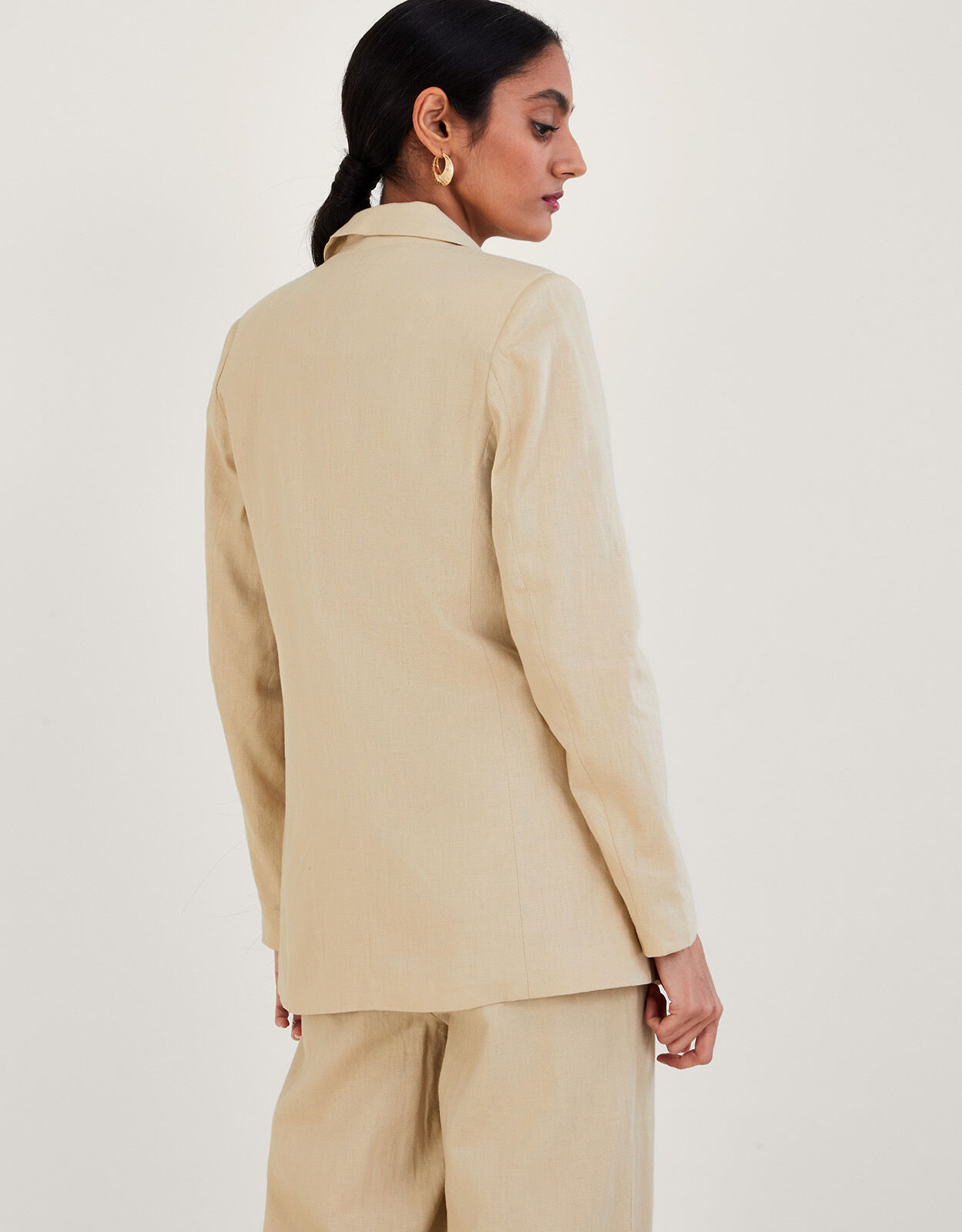 Natural linen jacket online