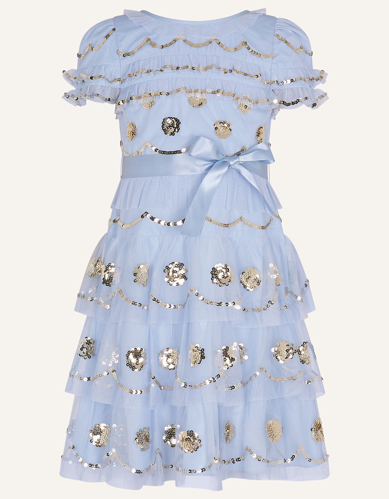 Monsoon blue sequin dress shop